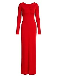Light Fine-Knit Maxi Dress