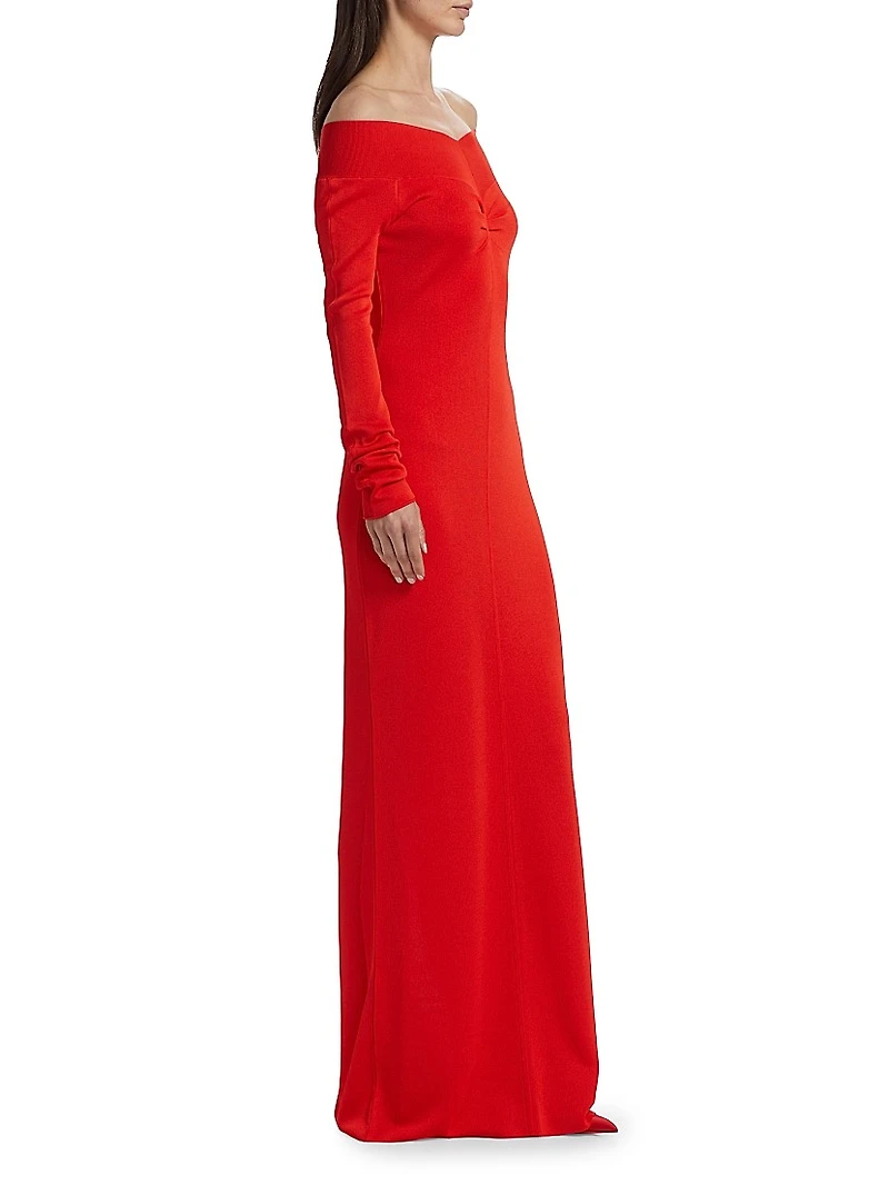 Light Fine-Knit Maxi Dress