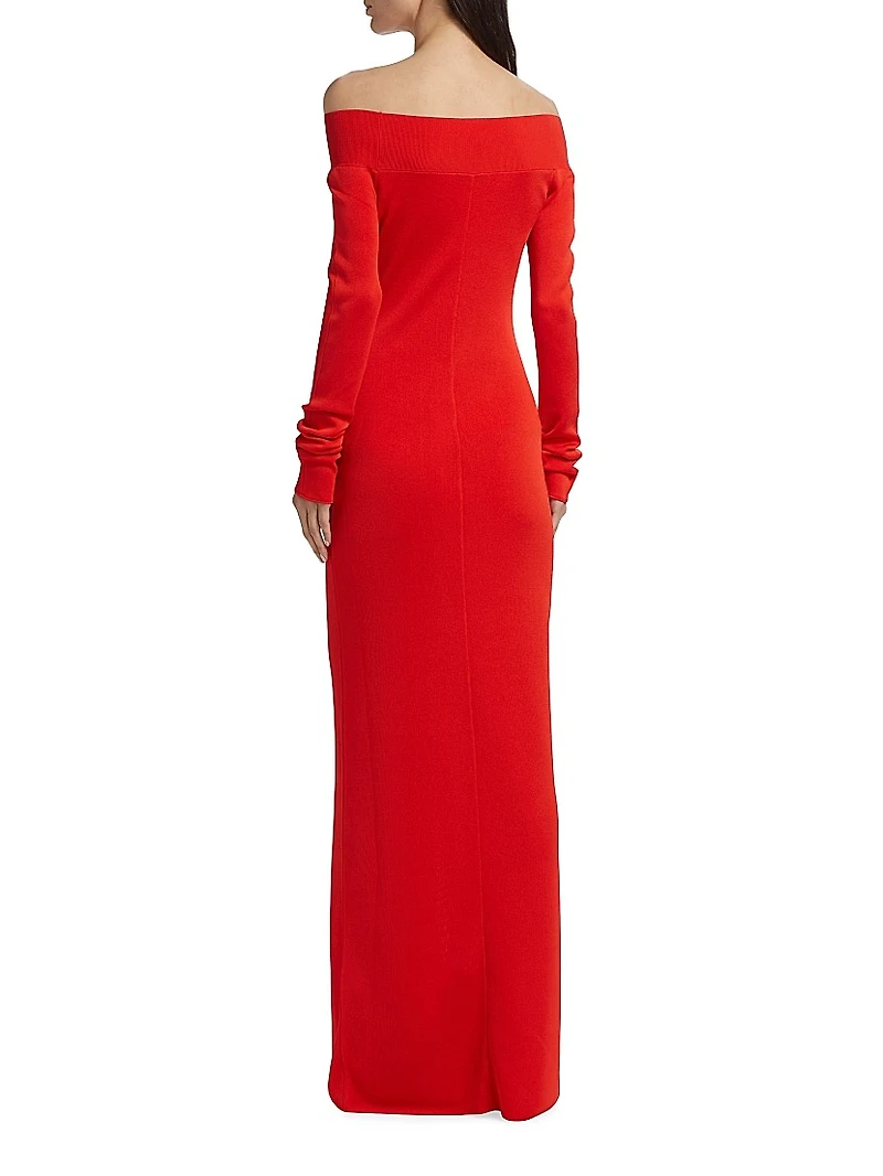Light Fine-Knit Maxi Dress