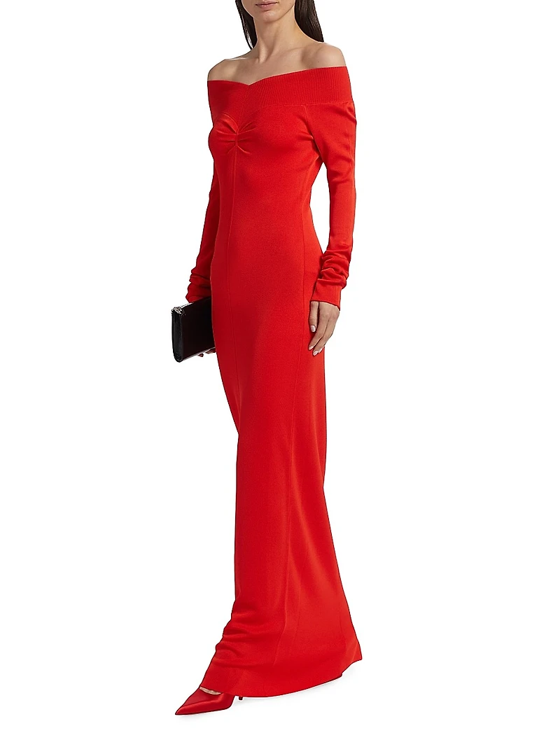 Light Fine-Knit Maxi Dress