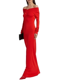 Light Fine-Knit Maxi Dress