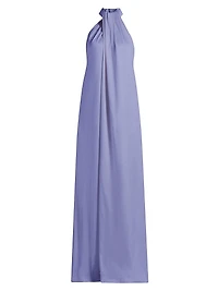Envers Satin Halterneck Maxi Dress