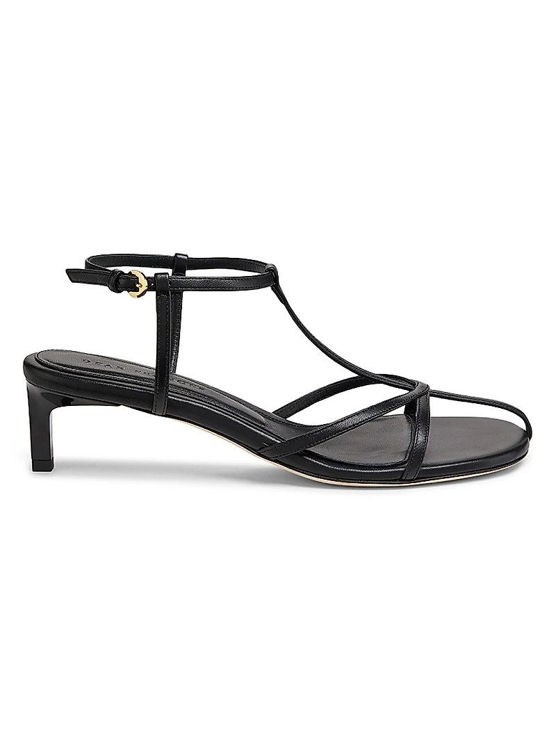Tee Leather Sandals