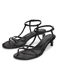 Tee Leather Sandals