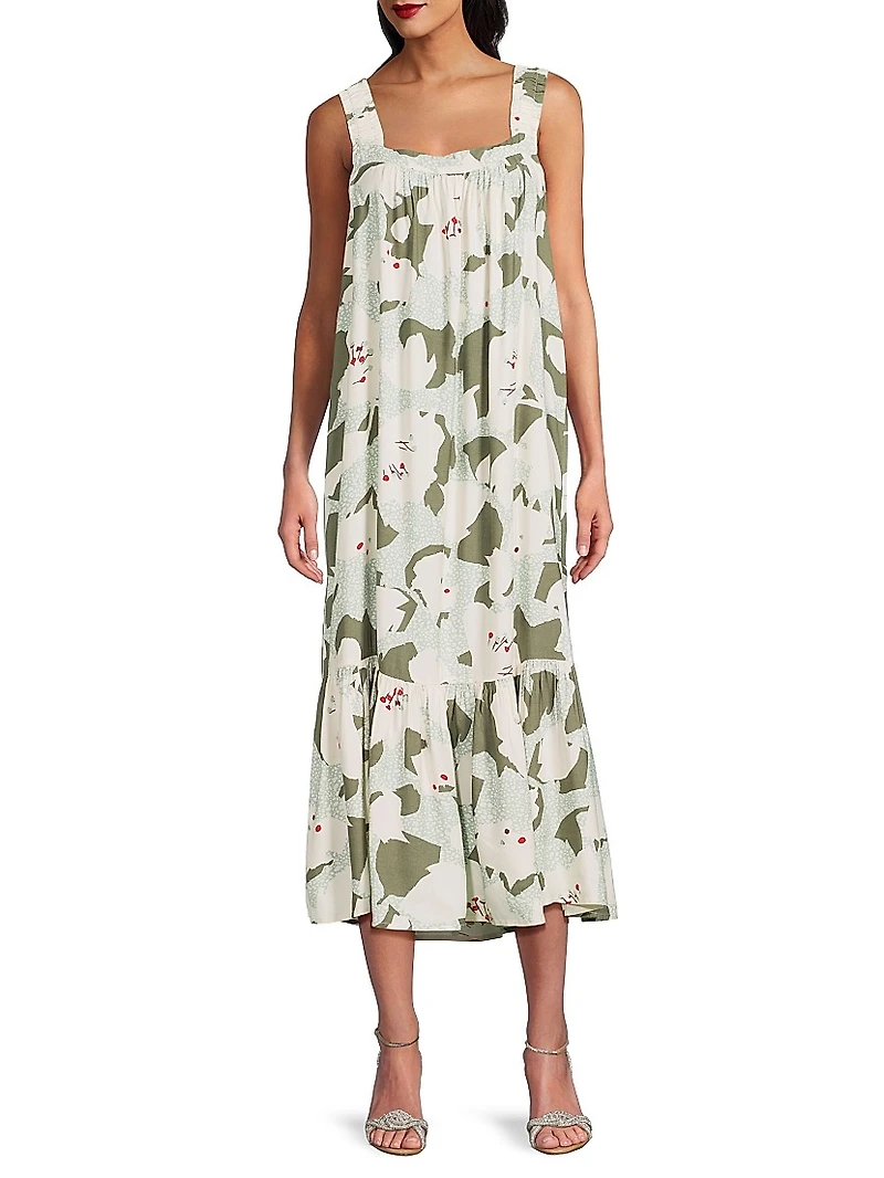 Onicki Printed Midi-Dress