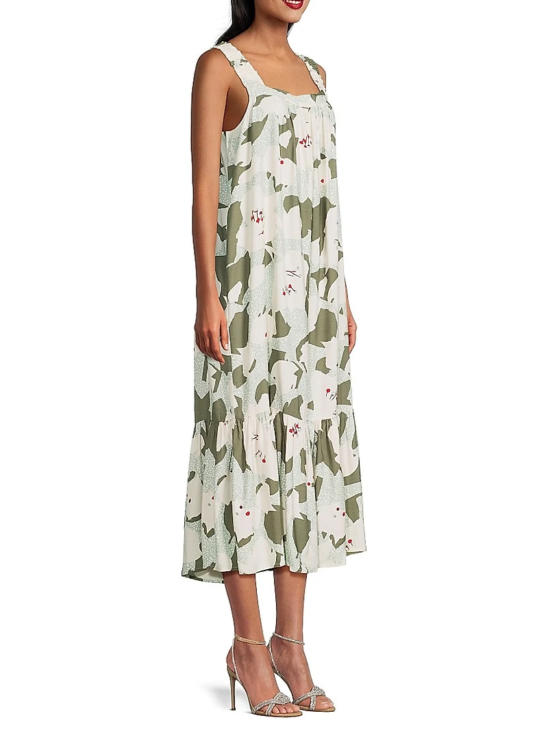 Onicki Printed Midi-Dress