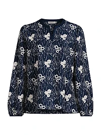 Dixie Floral Embroidered Cotton Blouse