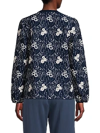 Dixie Floral Embroidered Cotton Blouse
