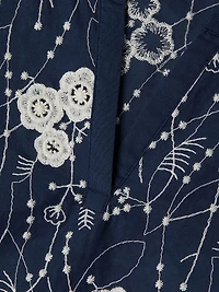 Dixie Floral Embroidered Cotton Blouse