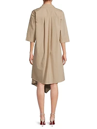Nanelle Cotton Faux-Wrap Dress