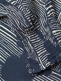 Delarano Printed Long-Sleeve Blouse