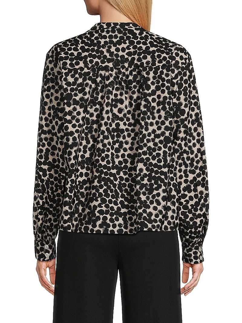 Bonitai Animal Print Blouse