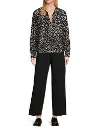Bonitai Animal Print Blouse
