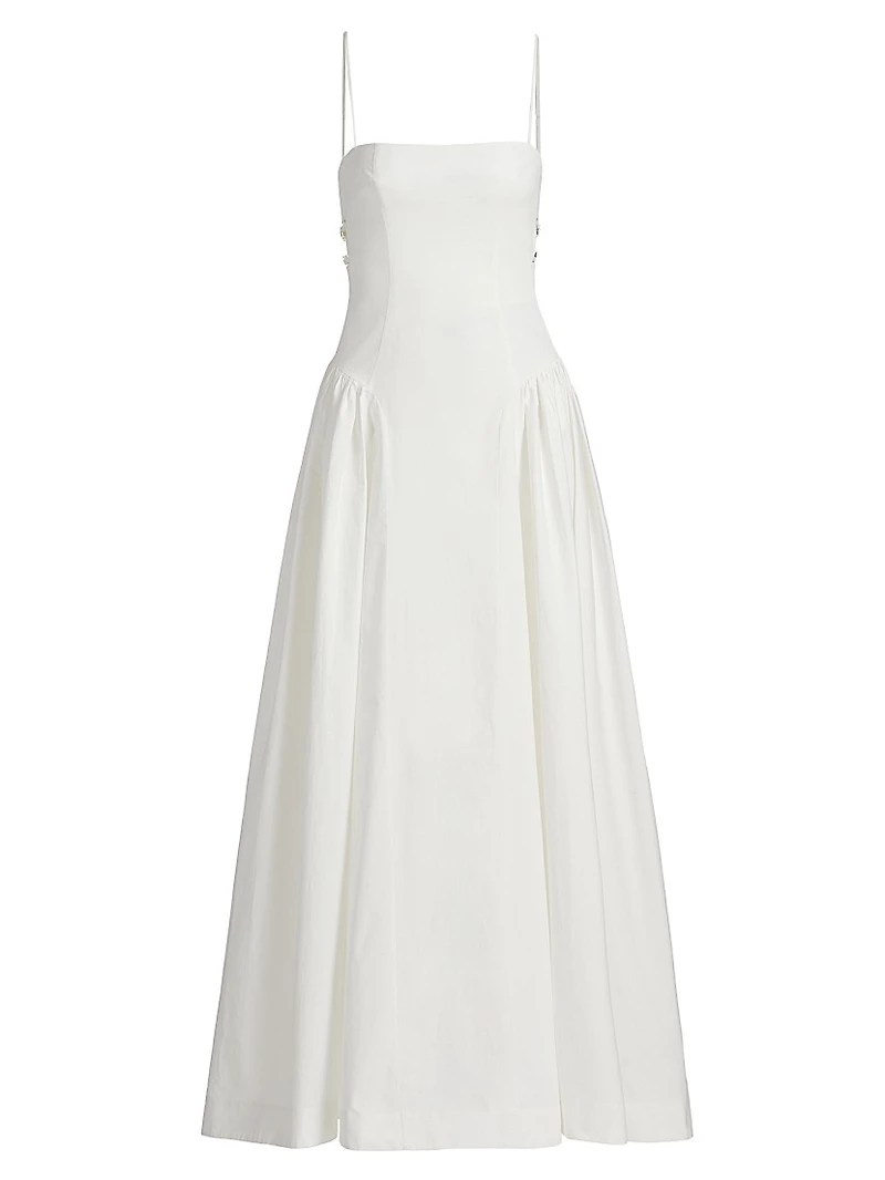 Aliza Poplin Maxi Dress