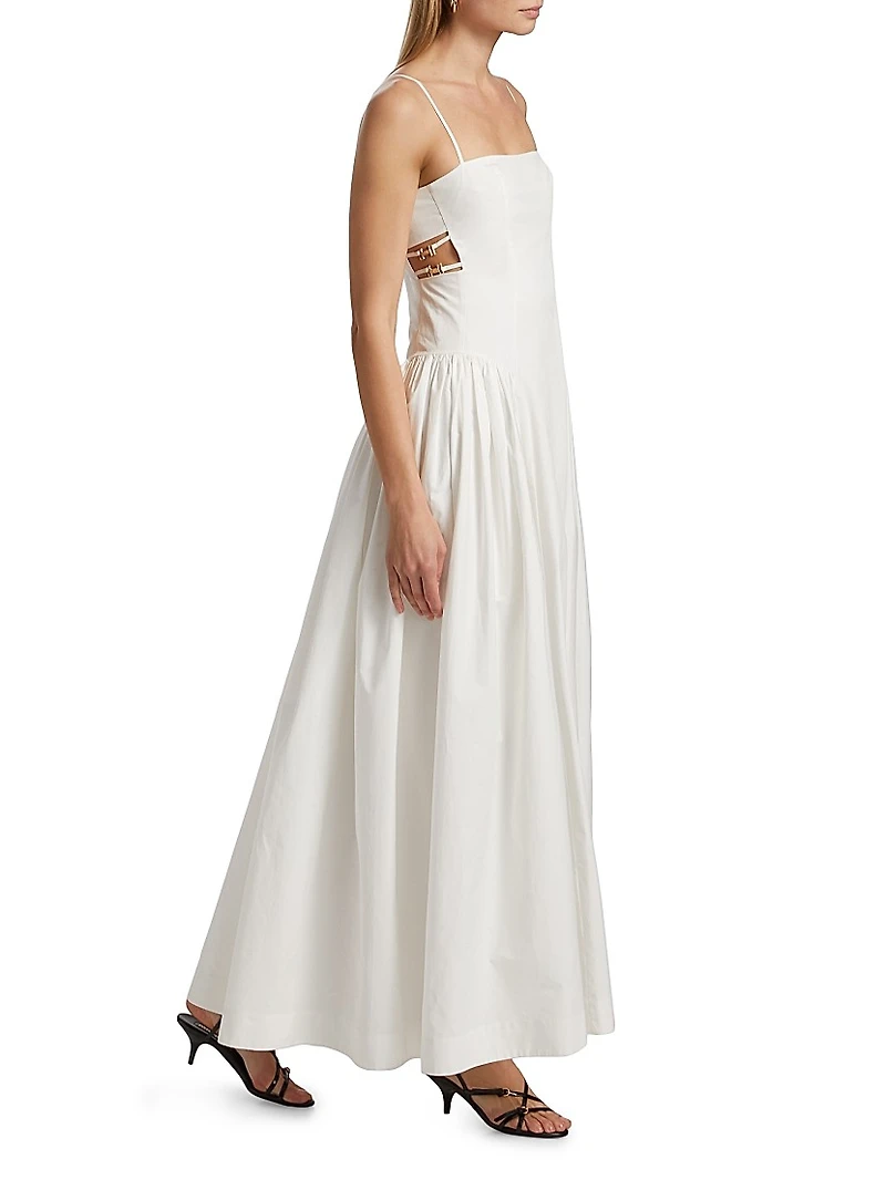 Aliza Poplin Maxi Dress