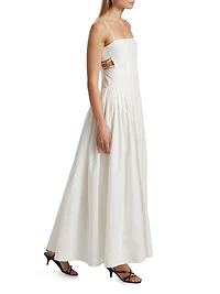 Aliza Poplin Maxi Dress