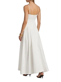 Aliza Poplin Maxi Dress
