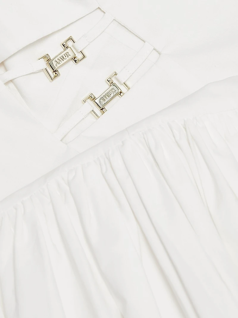 Aliza Poplin Maxi Dress