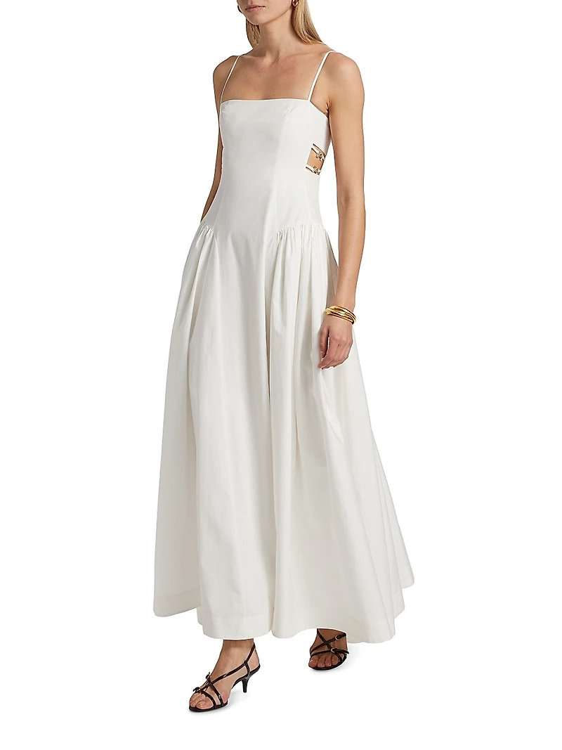 Aliza Poplin Maxi Dress