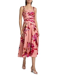 Daniella Printed Midi-Dress