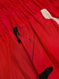 Penelope Smocked Cotton-Silk Miniskirt