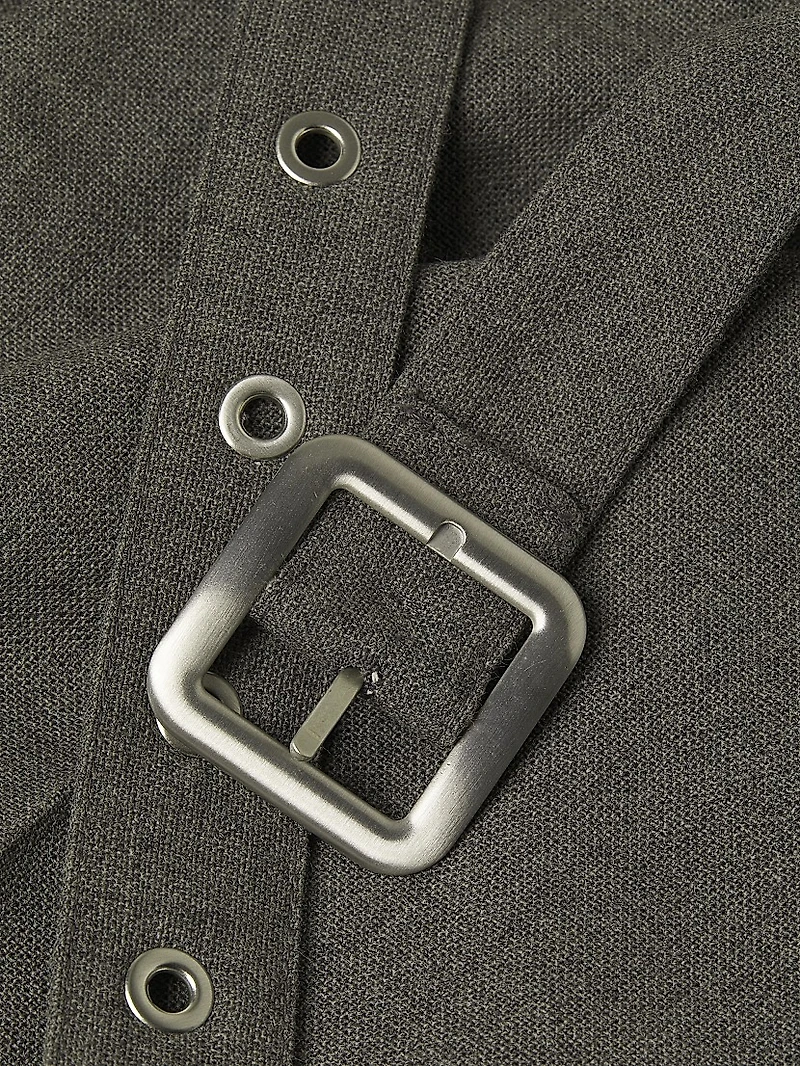 Belted Wool Trousers