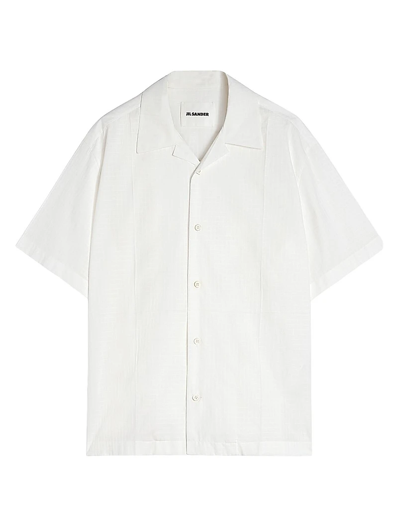 Cotton Poplin Camp Shirt