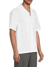 Cotton Poplin Camp Shirt