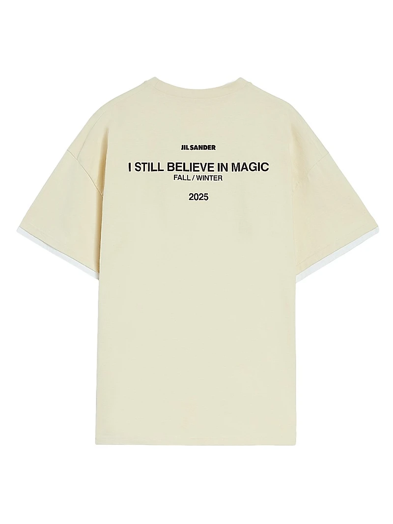 Magic Cotton Jersey Crewneck T-Shirt