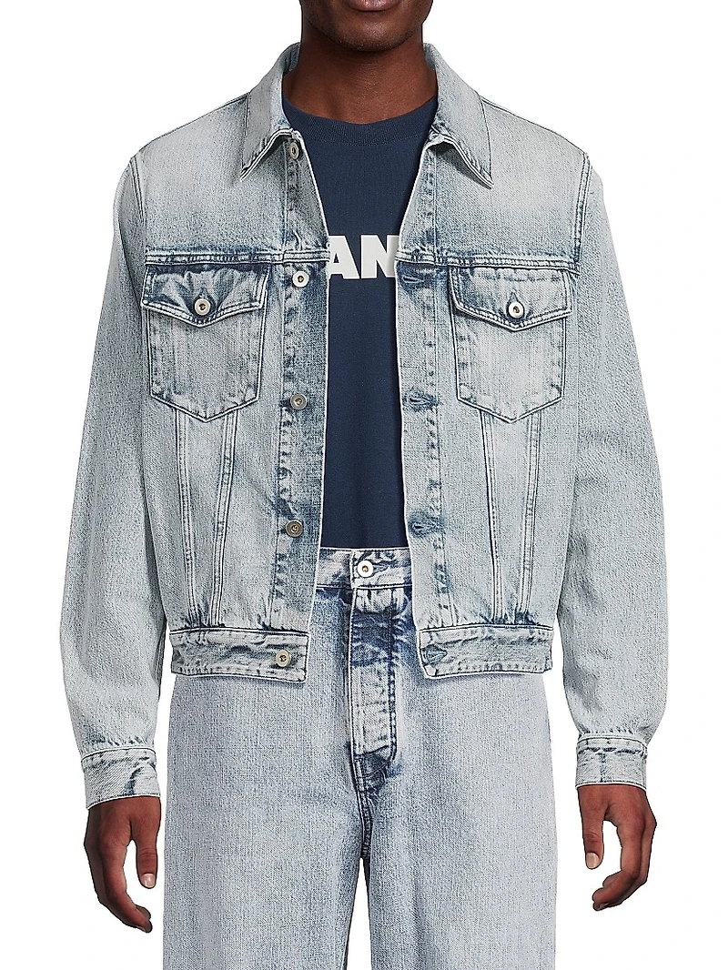 109 Acid-Wash Treated Denim Jacket