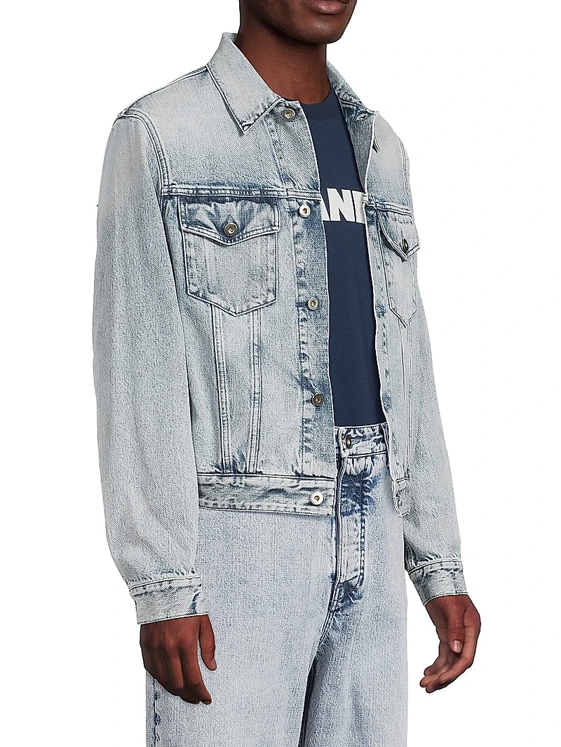 109 Acid-Wash Treated Denim Jacket