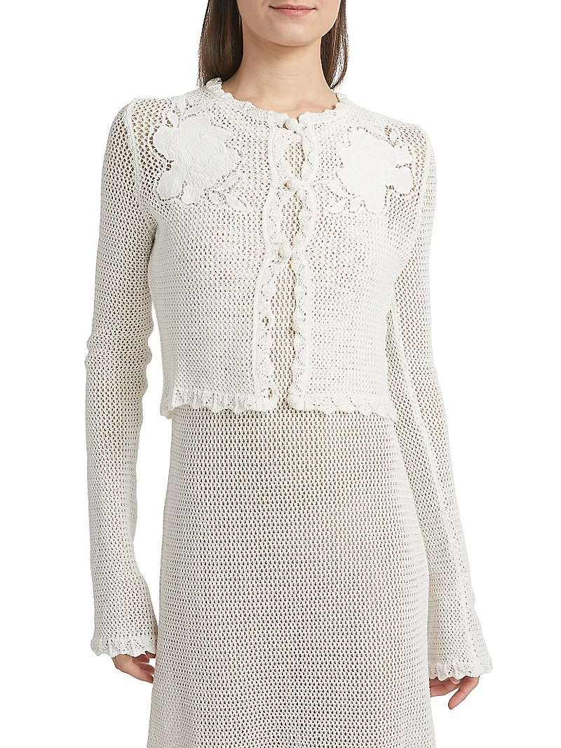 Crochet Cotton Cardigan