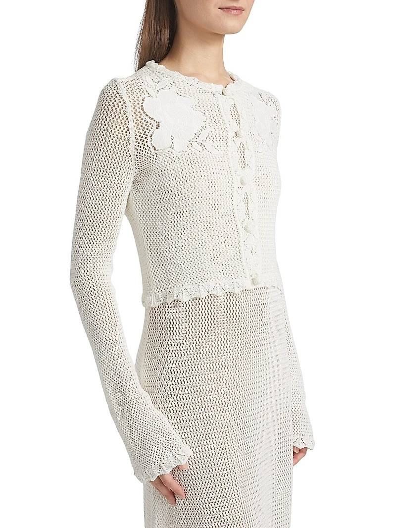 Crochet Cotton Cardigan