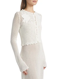 Crochet Cotton Cardigan