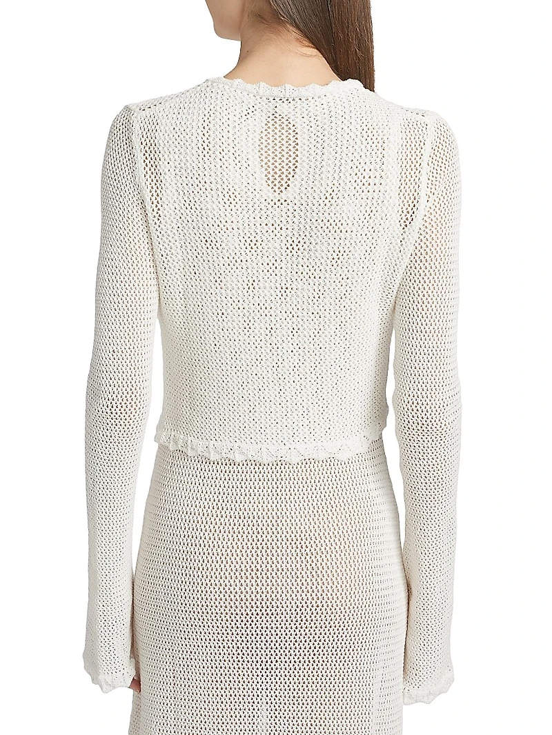 Crochet Cotton Cardigan