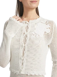 Crochet Cotton Cardigan