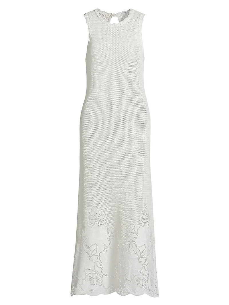 Crochet Cotton Midi-Dress