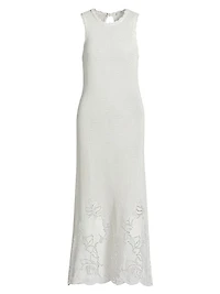 Crochet Cotton Midi-Dress