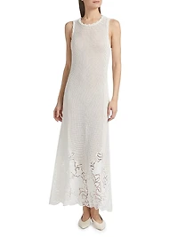 Crochet Cotton Midi-Dress