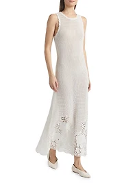 Crochet Cotton Midi-Dress