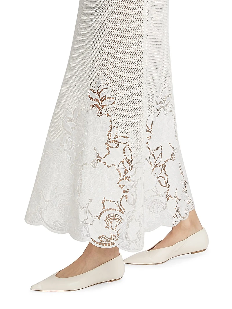 Crochet Cotton Midi-Dress