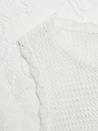 Crochet Cotton Midi-Dress