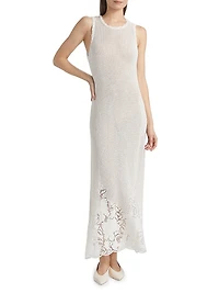 Crochet Cotton Midi-Dress