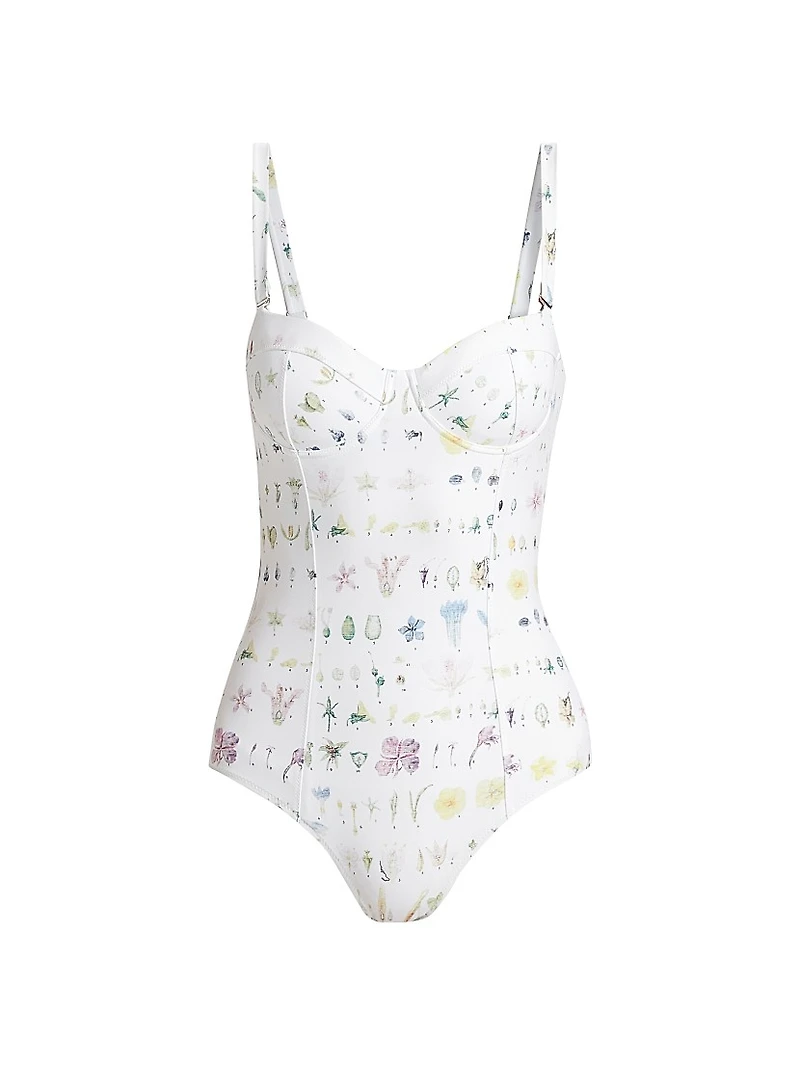 Botanical Molded One-Piece Swimsuit