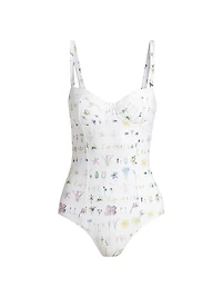Botanical Molded One-Piece Swimsuit