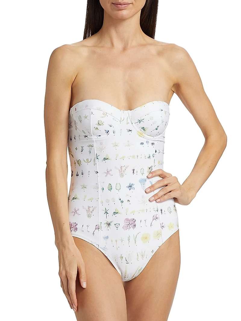 Botanical Molded One-Piece Swimsuit