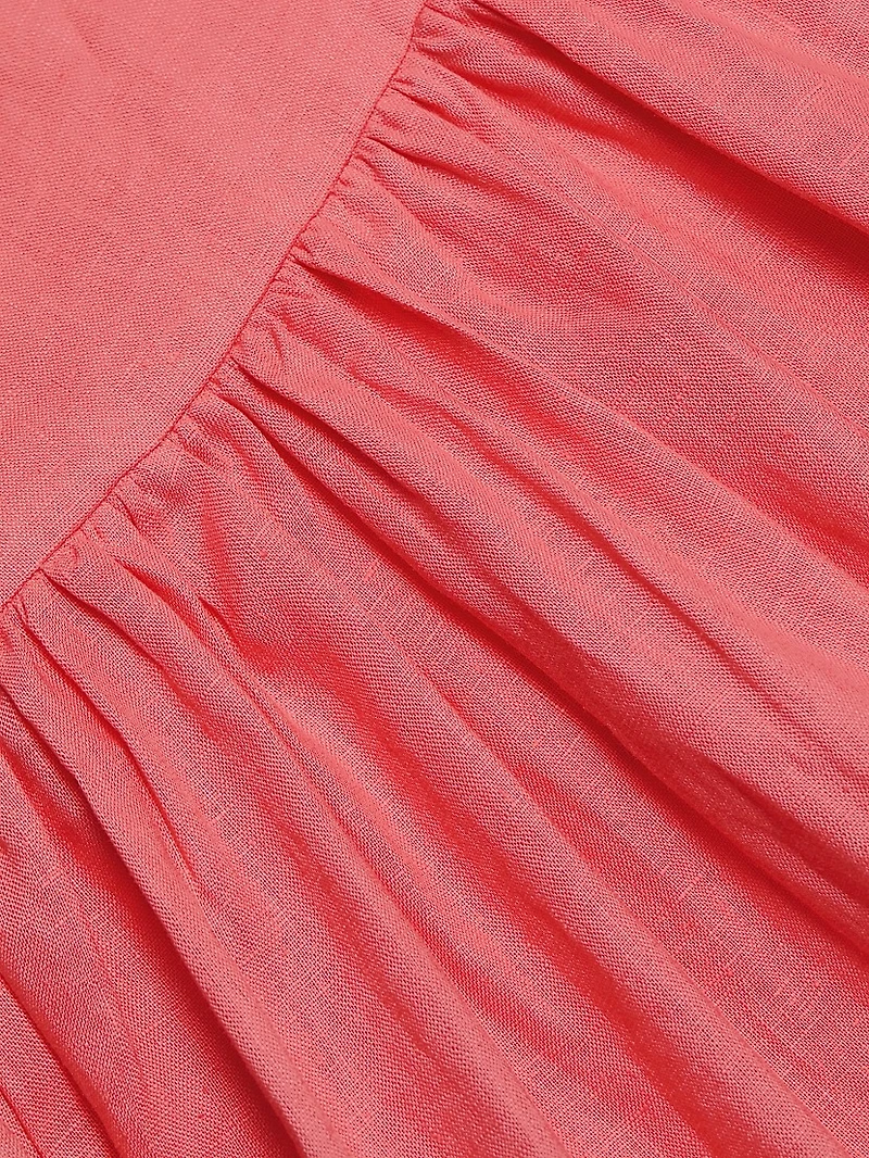 Drenica Linen Bustier Midi-Dress