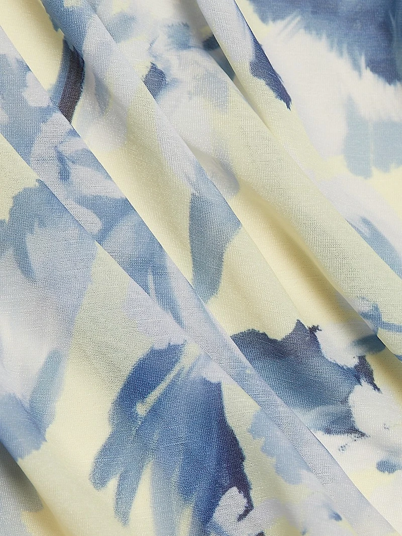 Danai Floral One-Shoulder Minidress