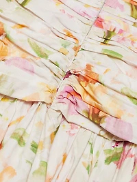 Despina Floral Cotton Bubble Midi-Dress