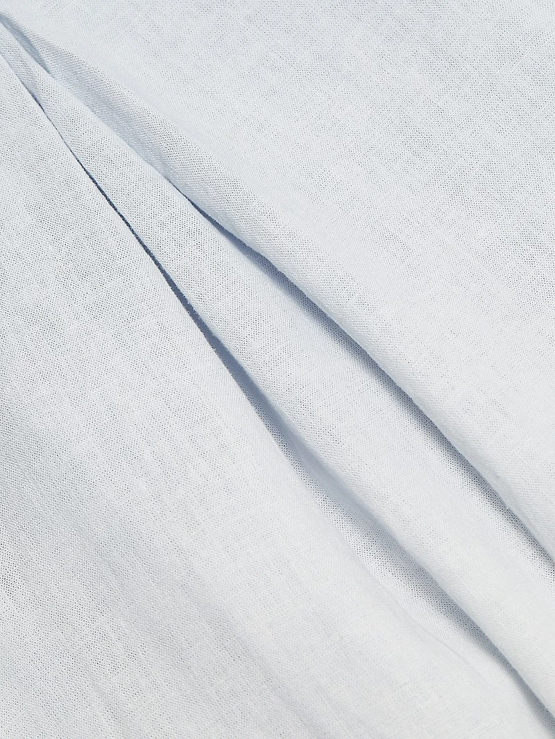 Stefania Ombré Linen-Blend Pleated Dress